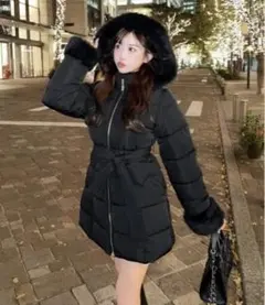 新品タグ付き シェリミー くびれリボンファイバーダウン Cherimi 伊藤桃々