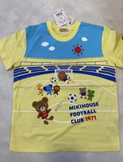 【新品タグ付き】Miki House サッカー柄 Tシャツ 130cm