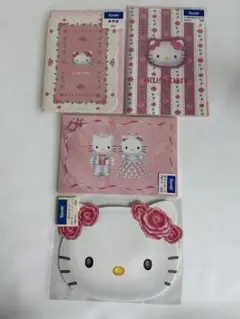 【全点ローズ柄】激レア サンリオ レトロ ポストカード 4点 ピューロ限定衣装含