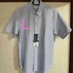 ⭐️未使用⭐️ しまむら半袖シャツ メンズ　ブルー　ビジネス