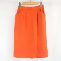 Givy レナウン イージー タイト スカート オレンジ レディース