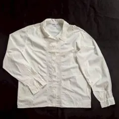 【SCOOP CLUB】刺繍ブラウス Mサイズ 白 綿100% 日本製 長袖のサムネイル