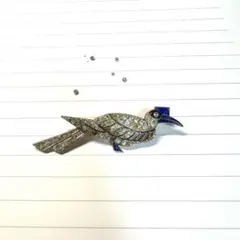 イギリス輸入　ヴィンテージ　鳥デザイン　ブローチ