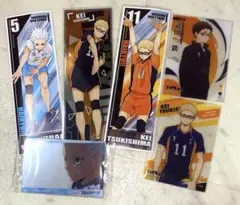 ハイキュー 月島蛍 星海光来 武田一鉄 クリアカード ロングステッカー