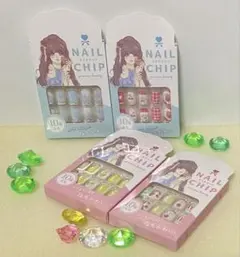 新品未開封品！！ネイルチップ 1個10枚入り　4個セットのサムネイル