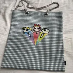 パワーパフガールズ バッグ チェーンストラップ付きトートバッグ