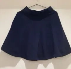 ネイビー フレアミニスカート　ミッシュマッシュのサムネイル
