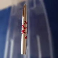 PILOT 万年筆 14K 585 ペン先 F 赤い花柄のサムネイル