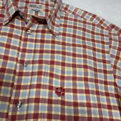 古着　Jack Wolfskin チェック　半袖シャツ　Lのサムネイル