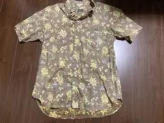SUGAR CANE 半袖シャツ 花柄 ブラウン Mのサムネイル