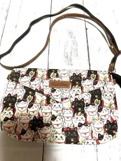 猫柄ショルダーバッグ