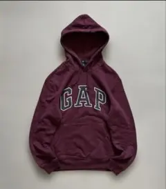 y2k 90s~ OLD GAP パーカー 短丈 ワインレッド 赤 00s