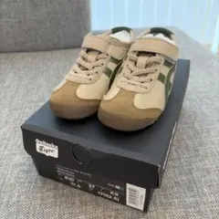Onitsuka Tiger MEXICO66 KIDSベージュ/グリーン