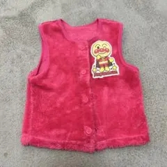 アンパンマン ベビーベスト ピンク 80