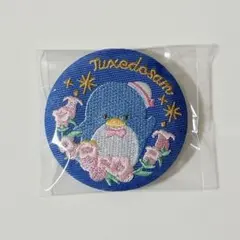 サンリオ　タキシードサム トレーディング　花言葉刺繍缶バッジ