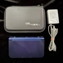 New Nintendo 3DS LL メタリックブルー 充電器・ケースセット