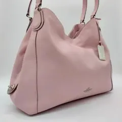 美品　COACH トートバッグ　ピンク　肩掛け可能　33547