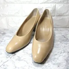 TRUSSARDI トラサルディ パンプス スクエアトゥ シンプル 24.5