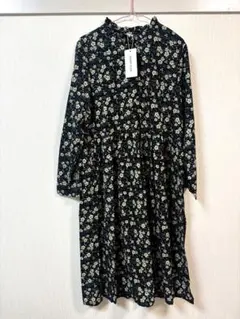 ONEP STAR 花柄 ロングワンピース 長袖