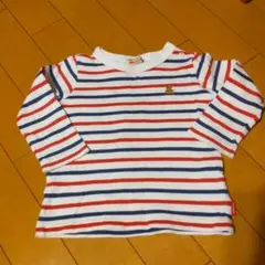 ミキハウス　ボーダー ロンT　80