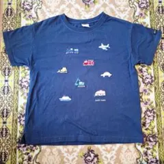 #118 プティマイン×働く車 半袖Tシャツ 120cmのサムネイル