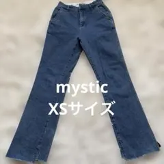 mystic デニム XS ブーツカット フレア カットオフブルー ミスティック