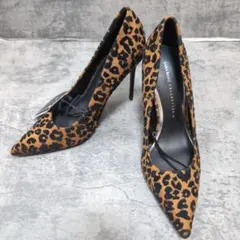 【新品タグ付】ZARA BASIC レオパード柄パンプス 23.5cm 美脚