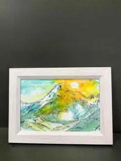 小さな水彩画原画 初夏 伯耆富士（ホウクフジ） 大山 鳥取7591 - メルカリ
