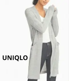 ユニクロ UNIQLO リネンブレンドロングカーディガン L 羽織り