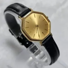 【中古】イヴ・サンローラン オクタゴン 腕時計 ゴールド ヴィンテージ