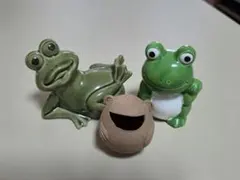 カエルの置物 3点セット