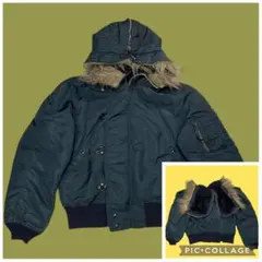 レア 美品 訳有 90s usa製 Alpha N-2B Idealジップ 短丈