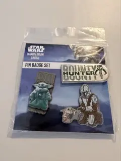 新品未開封 スターウォーズ マンダロリアン＆グローグー ピンバッジ