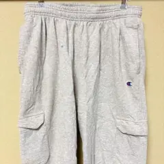 【希少】チャンピオン スウェットカーゴパンツ グレー XL エルサルバドル製