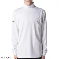 ★秋冬★フィラゴルフ★UVカット 保温タートルネックシャツ★M/WT