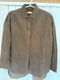 earth music&ecology ブラウン コーデュロイシャツ