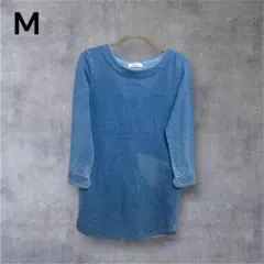 Oscope オスコープ デニム ひざ丈ワンピース チュニック カジュアル 春