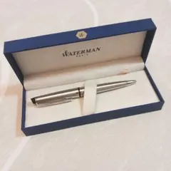 WATERMAN ボールペン シルバー 専用ケース付き - メルカリ