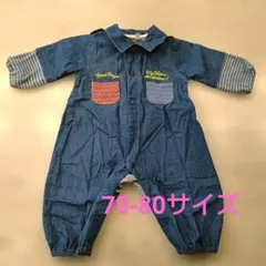 デニム風ロンパース 70-80cm