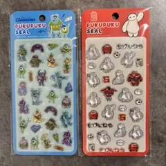 ディズニー ぷくぷくシール モンスターズインク ベイマックス ２種セット