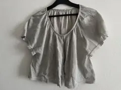 COMME CA ISM シルバー 半袖 トップス M