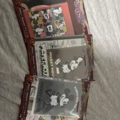 ミッキーマウスクリアファイル3枚セット