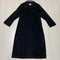 バルマン　カシミヤ　コート　黒のサムネイル