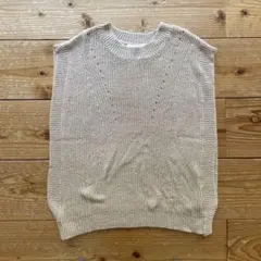 【美品】SENSE OF PLACE ノースリーブ サマーニット