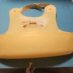 くまのプーさん エプロン 子供用 クリーム色