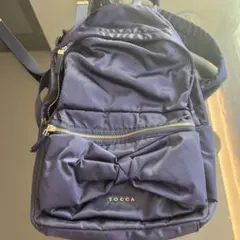 TOCCA ネイビー リボン付きリュック