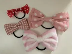 女の子 ヘアゴム リボン