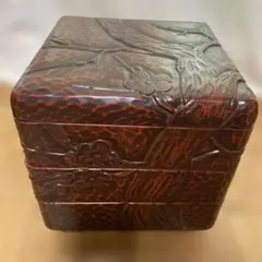 鎌倉彫』木製 漆器 収納箱 紫陽花 彫り物 - メルカリ