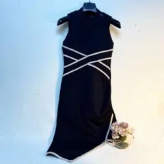 dazzy store 黒 クロスドレス Sサイズ ナイトドレス キャバドレス