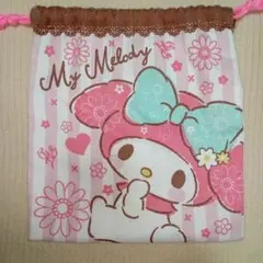 My Melody 巾着袋 ピンク